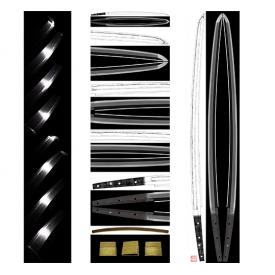 刀：無銘（古三原）